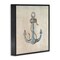 Stupell Industries Rustic Maritime Anchor Framed Giclee Wall Art Design by JG Studios